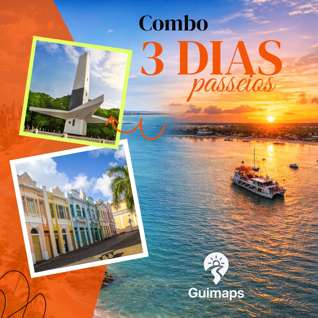 🏊‍♂️ Combo PRAIAS João Pessoa em 3 dias - Carro privativo ( 2 PESSOAS )