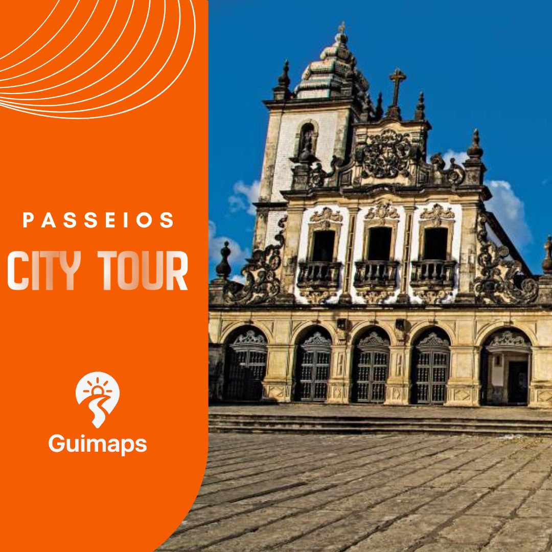 City Tour -  Centro Histórico, Centro Cultural São Francisco, Praça dos Três Poderes, Museu da casa de João Pessoa, Lagoa, Ponto Extremo Oriental das Américas